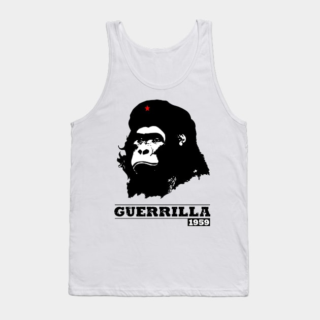 Guerrilla 1959 Tribute to Che Guevara Apparel, Mugs, Prints and More Tank Top by allovervintage